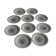 Lot of 10 dessert plates, hard porcelain (Larchevéque)