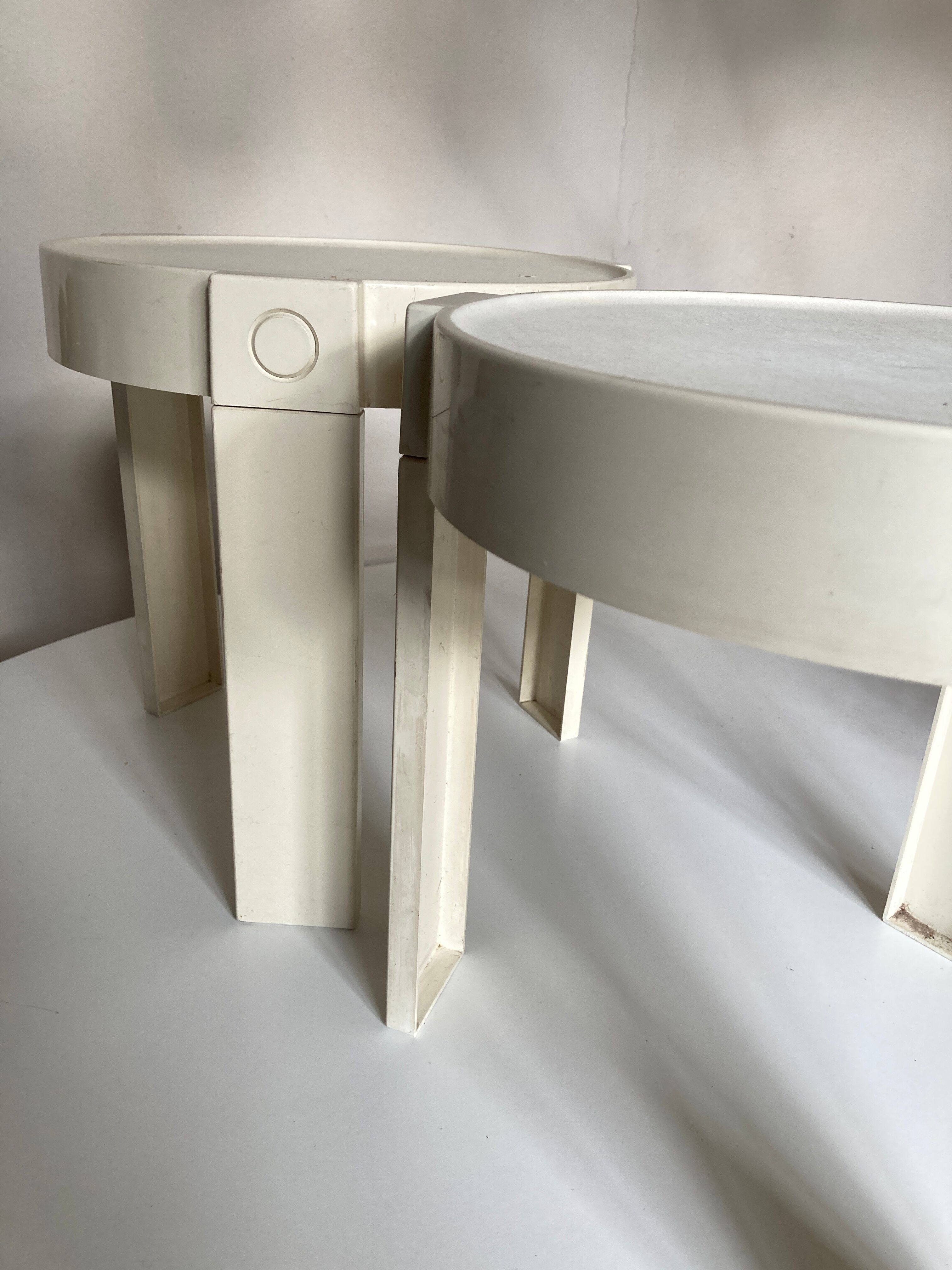 Pair of Studio Flair bedside coffee tables for Prisunic 1970
