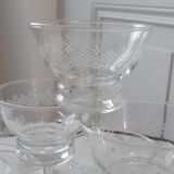 Set of 8 champagne glasses 50s