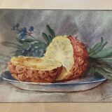 Tableau nature morte à l’ananas