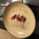 Hollow plate Japan ACF porcelain circled brass decorated with cranes