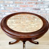 Bijzettafel met messing blad Empire / Hollywood Regency stijl