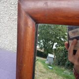 Miroir en bois massif rectangulaire