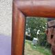 Miroir en bois massif rectangulaire