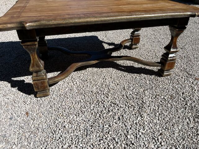 Living room coffee table walnut marquete 1950/60