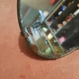 Beveled crystal mirror