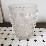 Vase ancien  en cristal boule