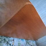 Commode vintage en rotin, secrétaire, meuble bar