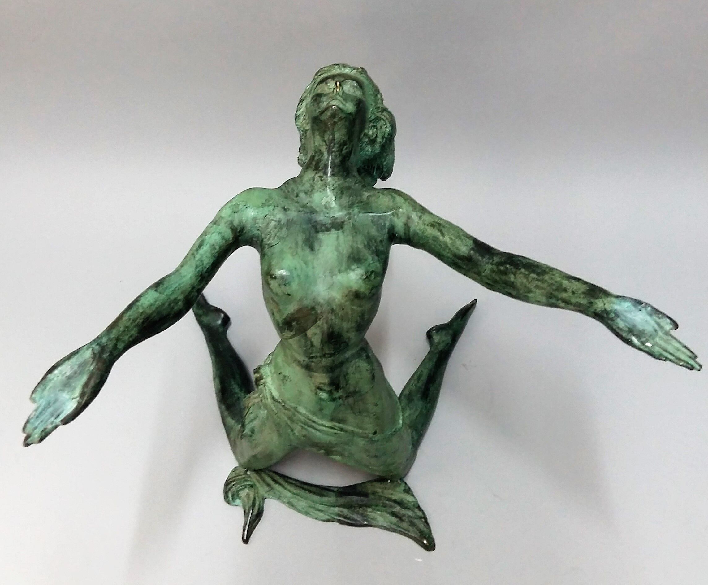 Table low vintage brass and glass. Circa 70