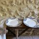 Assiettes plates Moulin Des Loups art déco