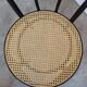 Vintage Thonet Style Dining Chair: Black Bentwood Cane Seat