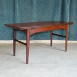 Scandinavian teak coffee table monte and drop, denmark 1960