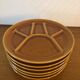 6 plates with Vintage fondue in earthenware of Saint Amand model Cognac