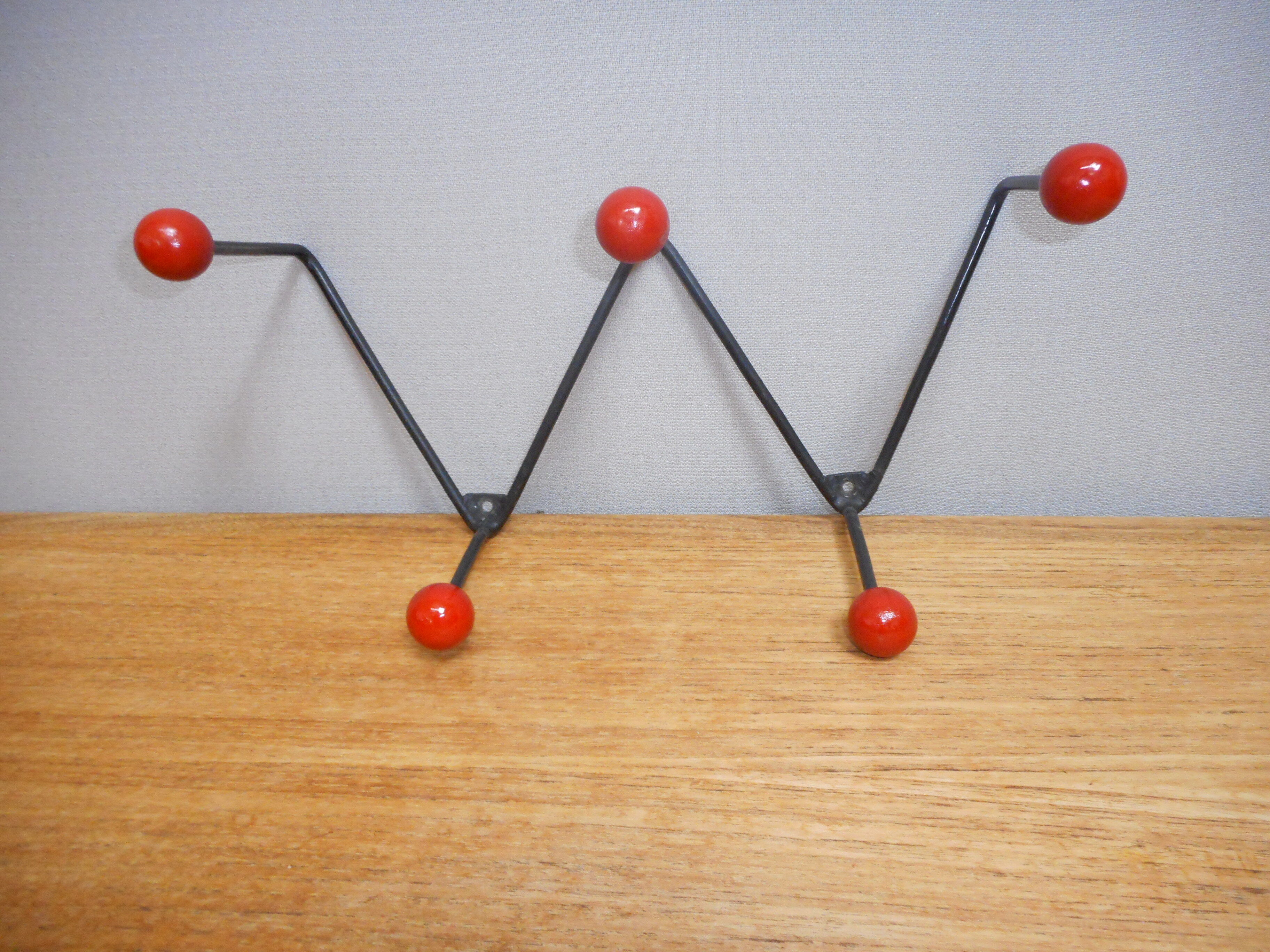 Coat rack in black iron