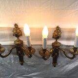 Paire d'applique en bronze st louis XVI