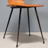 1960s chair made of curved plywood