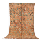 Peach Vintage Moroccan Rug 158 x 287 cm, Berber Wool Rug, Handmade Boho Rug
