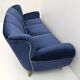 Guglielmo Ulrich Art Deco Italian Velvet Sofa, 1940s
