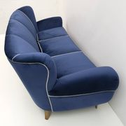 Guglielmo Ulrich Art Deco Italian Velvet Sofa, 1940s