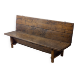 Early 1900s Art Populaire French fermette bench