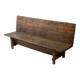 Early 1900s Art Populaire French fermette bench