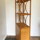 Vintage bamboo wicker shelf