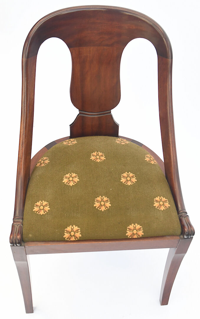 Chaise gondole de style Empire