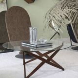 Angelo Ostuni coffee table with a sculptural base.