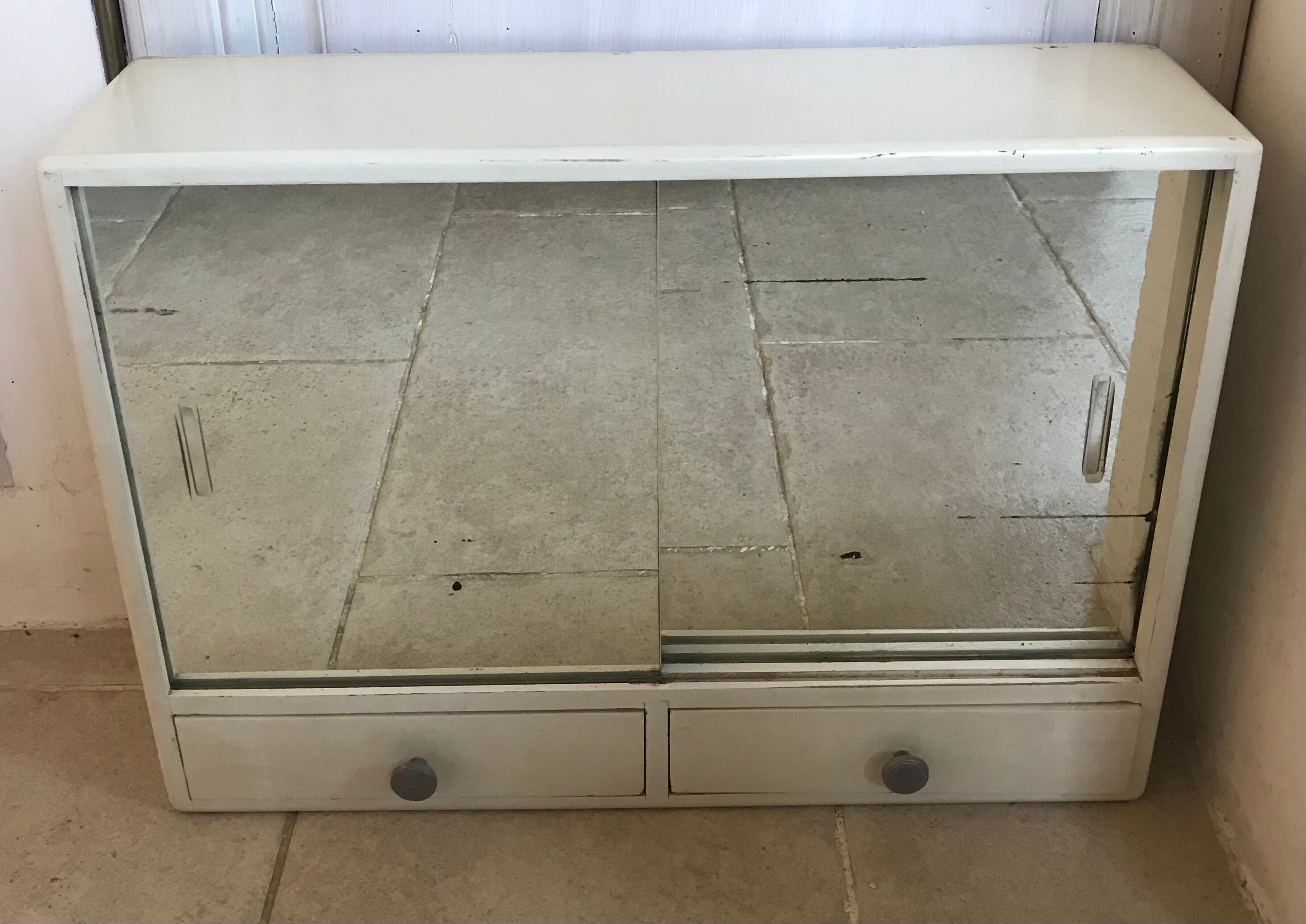 Vintage medicine cabinet mirror