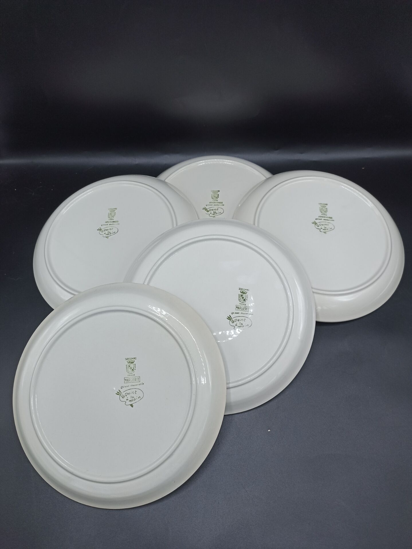 5 mismatched plates Digoin-Sarreguemines