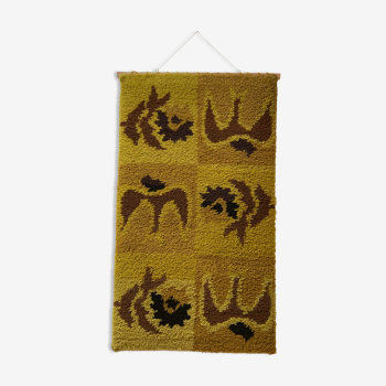 Tapestry or carpet vintage modernist wool