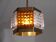 Vintage brass and glass suspension