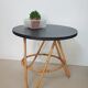Round rattan coffee table