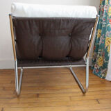 Restored vintage chair in corduroy