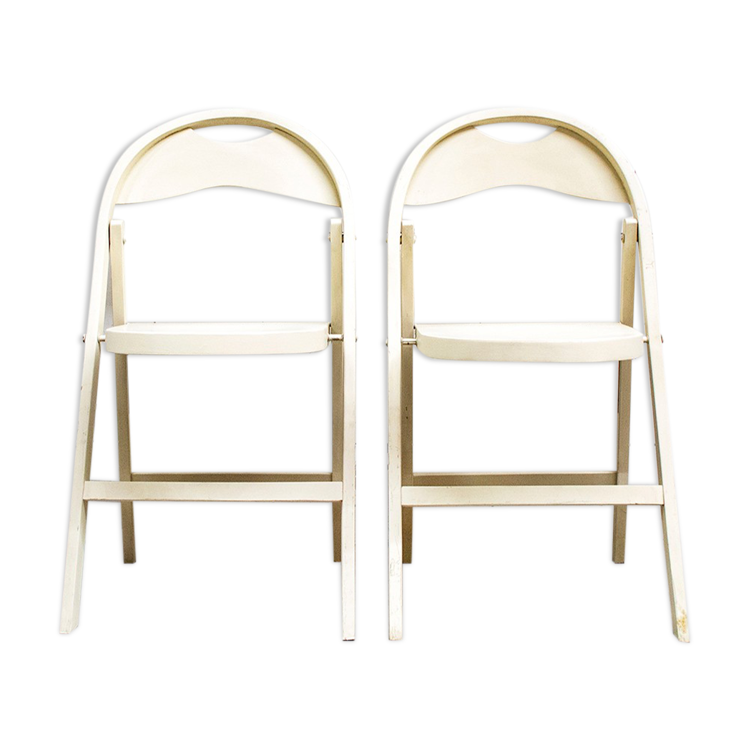 Pair of folding chairs, Poland 70s