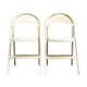 Pair of folding chairs, Poland 70s