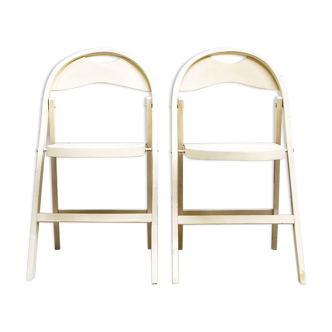 Pair of folding chairs, Poland 70s