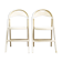 Pair of folding chairs, Poland 70s