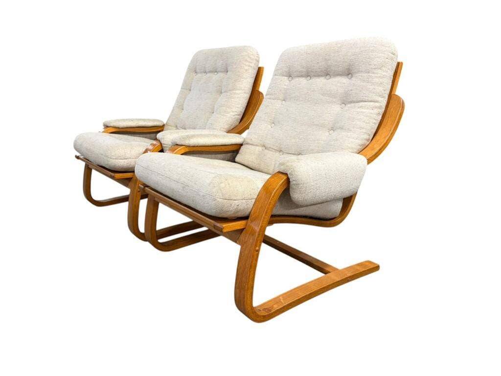 Set of 2 vintage WESTNOFA armchairs / individual armchairs