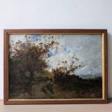 Peinture ancienne de paysage