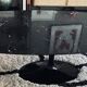 Table basse pied tulipe en marbre noir