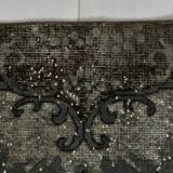 Gray & Black Oriental Vintage Rug, 220x317Cm