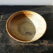 Large vintage stoneware fruit bowl from Puisaye attributed to Jean-Pierre Prudhomme.