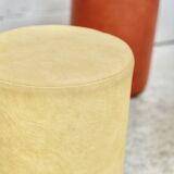 Set of 2 chairs and 3 “space age” poufs. Circa 1970