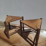 Pair of mulched stools