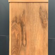 Armoire vitrée vintage bois brut 1950
