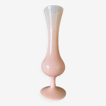 Pink opaline vase