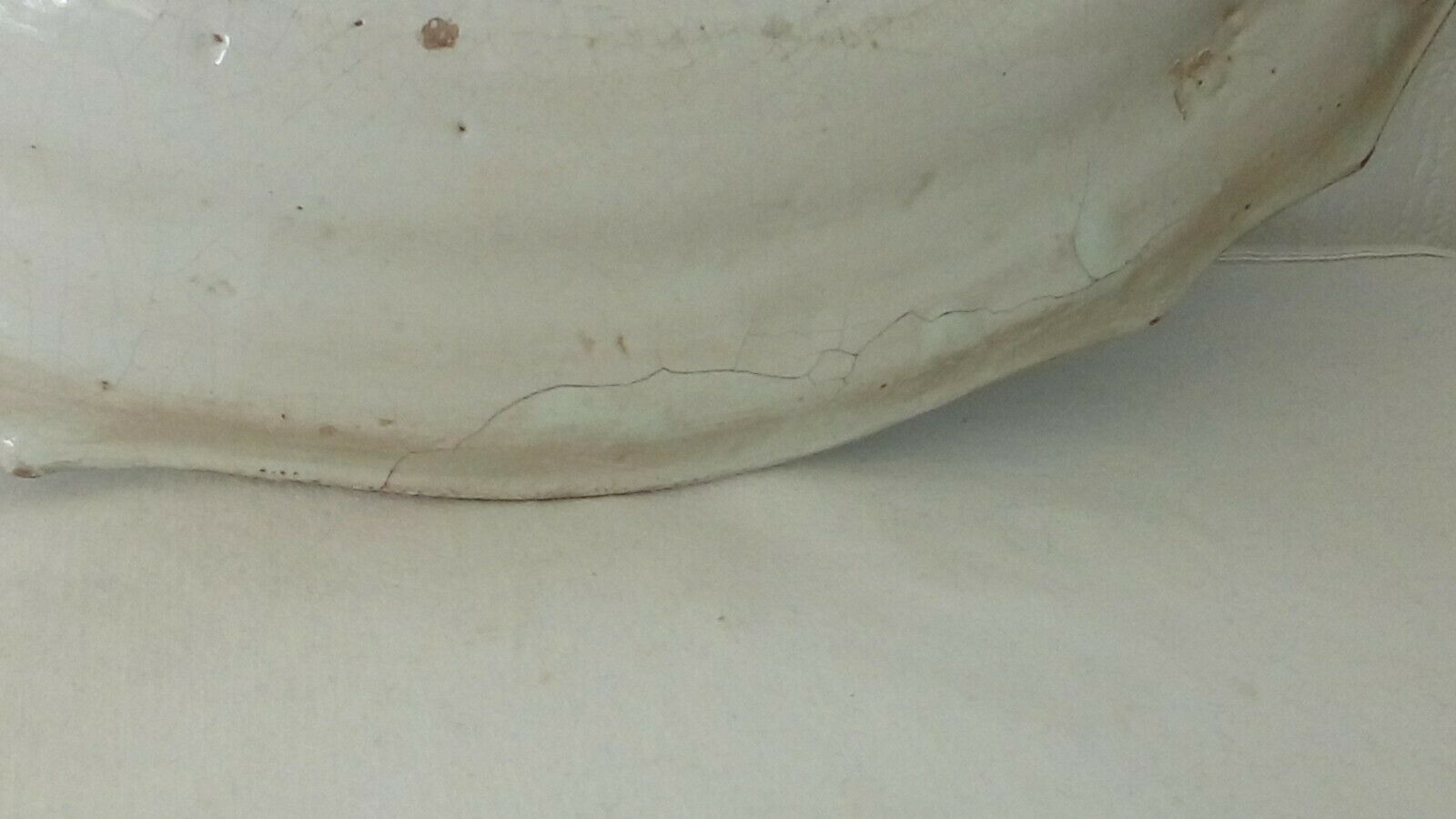 Oval dish in faience HR Henriot Quimper 19th