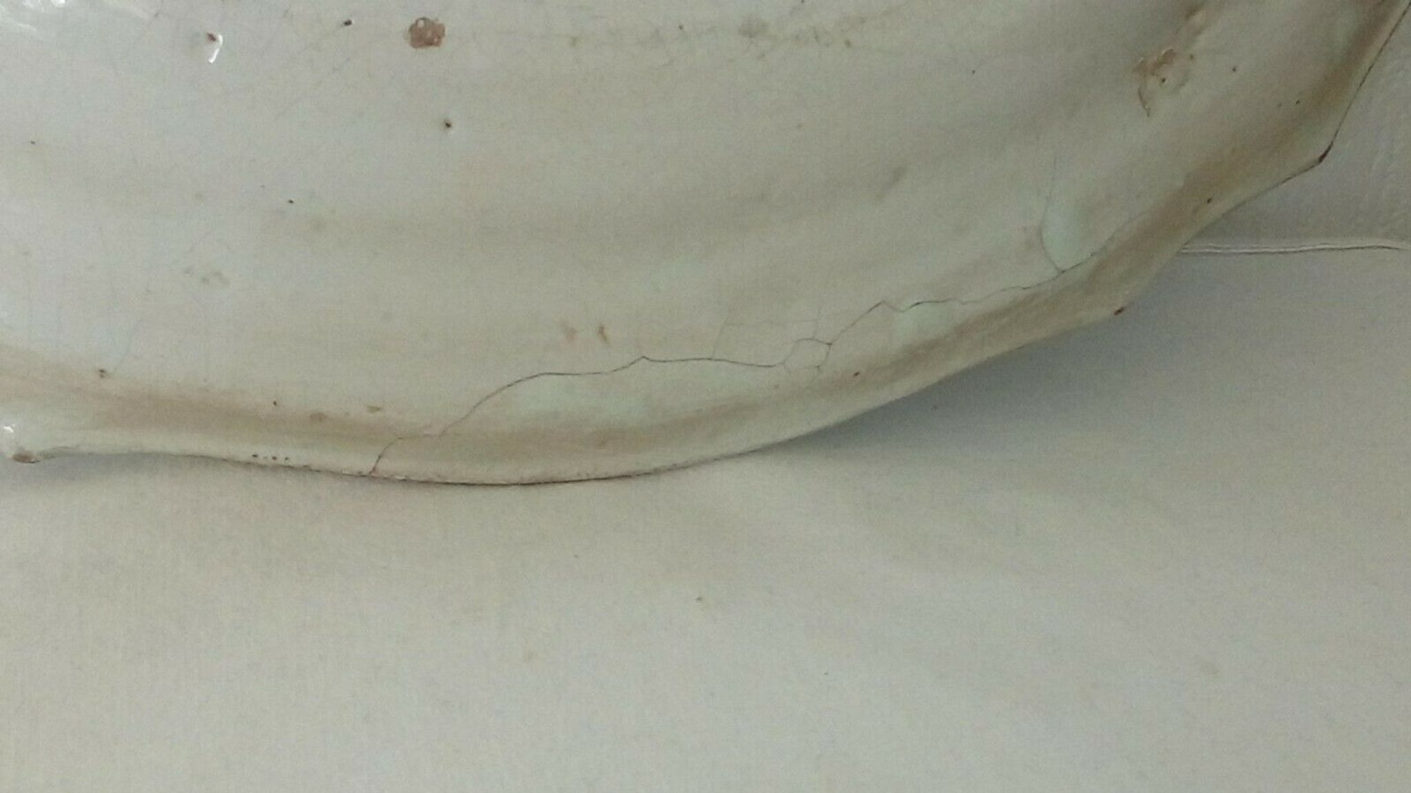 Oval dish in HR Henriot Quimper faience, antique 19th century.