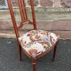 Pair of Louis XVI Napoleon III Chairs Mahogany 1920s Valet de chambre